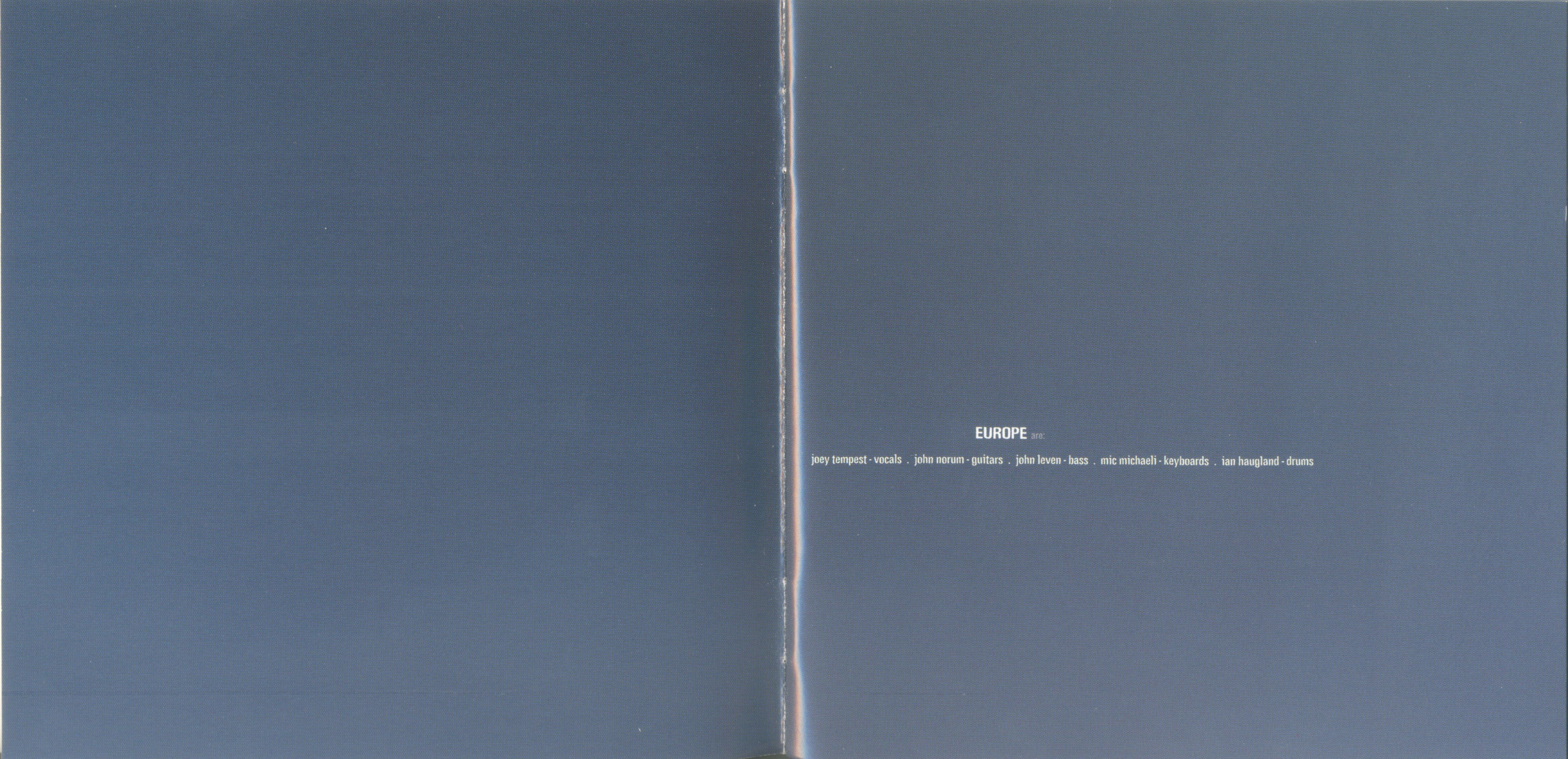 Europe  Start From The Dark : Booklet 2 JPN